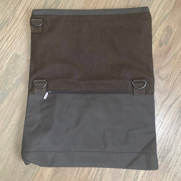 KANGOL Large Khaki Folded Messenger Crossbody Bag - Picture 7 of 8